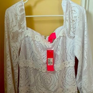 Lilly Pulitzer Zoella dress sz 10 NWT white